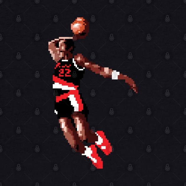 Clyde "The Glide" Pixel Dunk by qiangdade